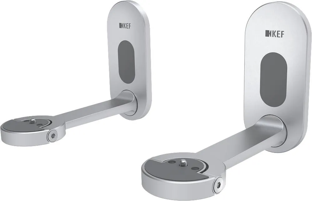 KEF - Wall Bracket for LSX Speaker (Pair) - Silver