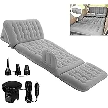 Dufominc Inflatable Car Air Mattress Travel Bed - 6 in 1 Thickened Car Campin...