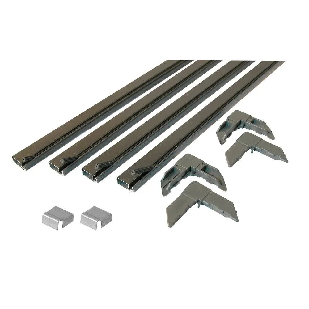 Prime-Line  Bronze  Aluminum  3/4 in. L x 3/4 in. W Screen Frame Kit  9 pc.