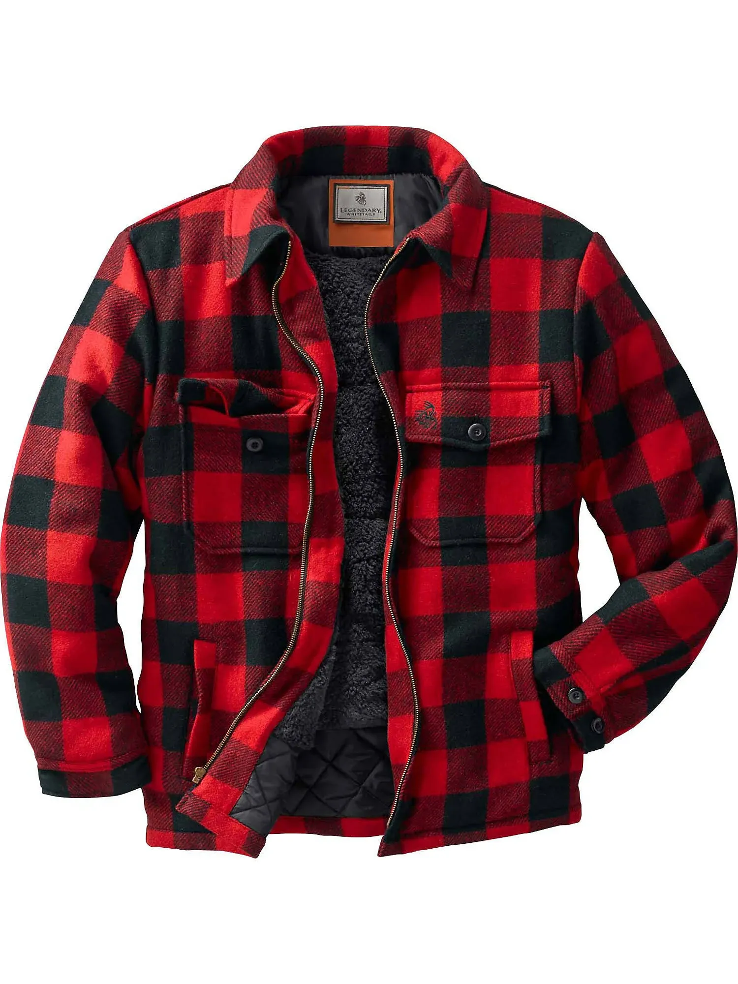 Legendary Whitetails Men's Buffalo Plaid Outdoorsman Jacket, Size: Medium