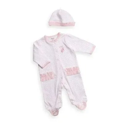 Little Me baby-girls Footie and Hat