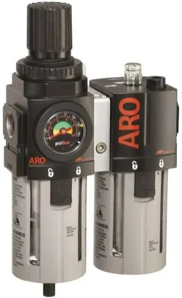 ARO C38341-600-VS Air Filter-Regulator-Lubricator Combination 1/2" NPT