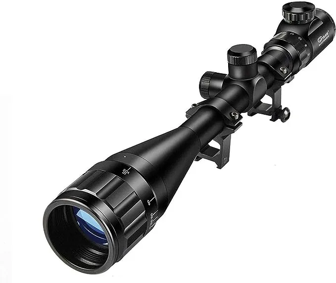 CVLIFE Hunting Rifle Scope 6-24x50 AOE Red and Green Illuminated Gun Scope