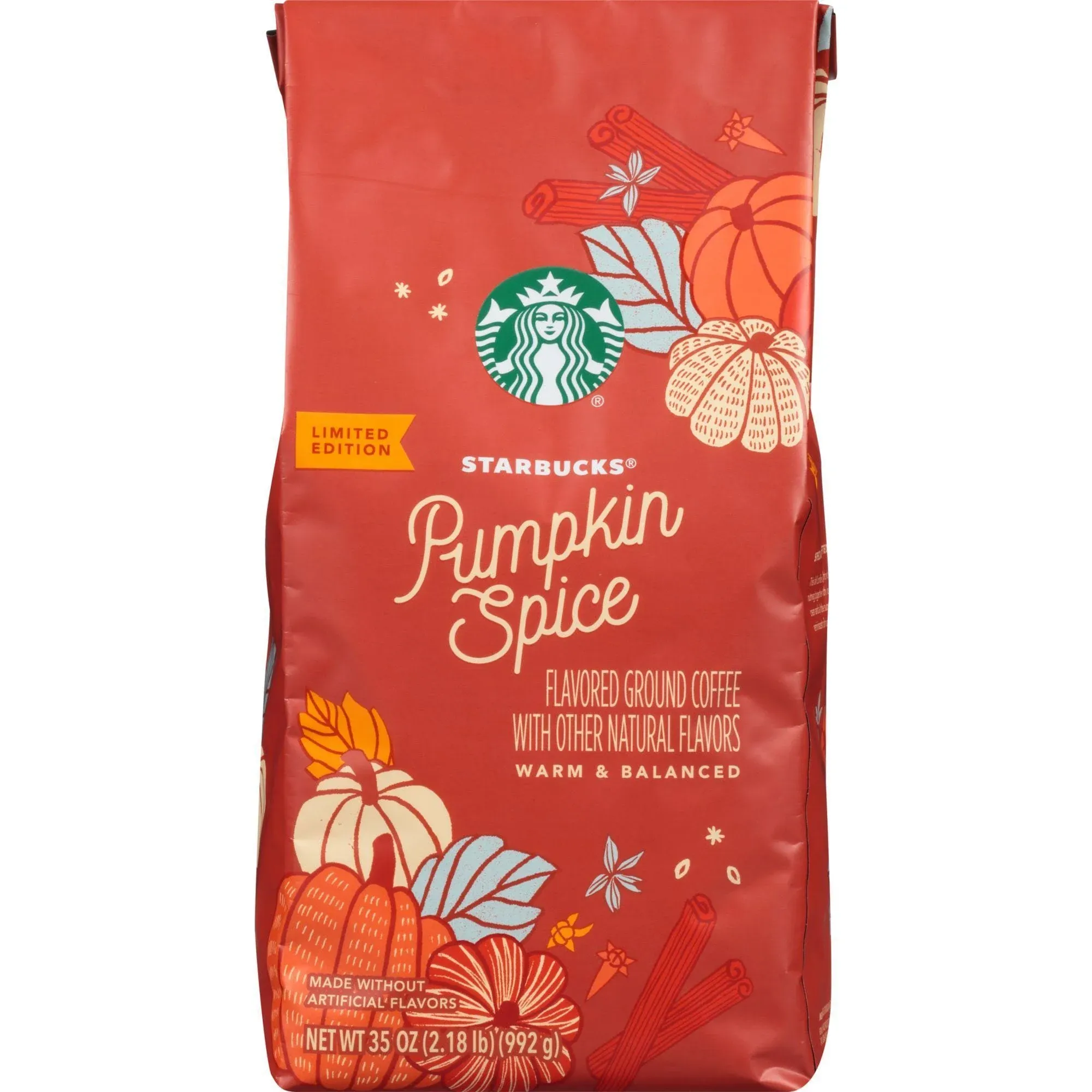 Starbucks Pumpkin Spice Flavored K-Cup Coffee Pods 32 Count