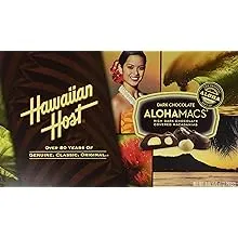 Hawaiian Host Alohamacs Dark Chocolate Macadamia Nuts, 6 Oz., 12 Count