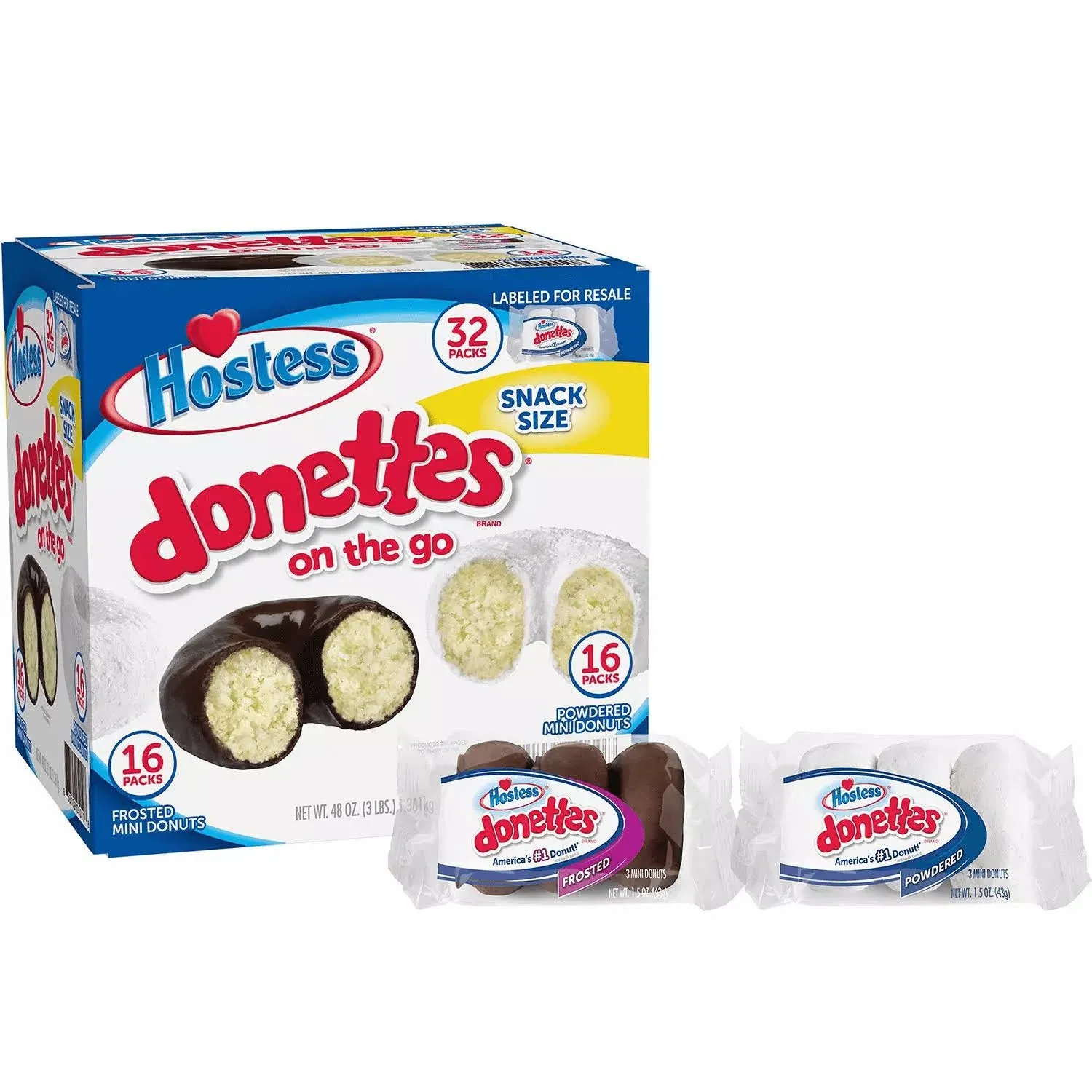 Hostess Mini Powered Donettes and Frosted Chocolate Mini Donettes 1.5