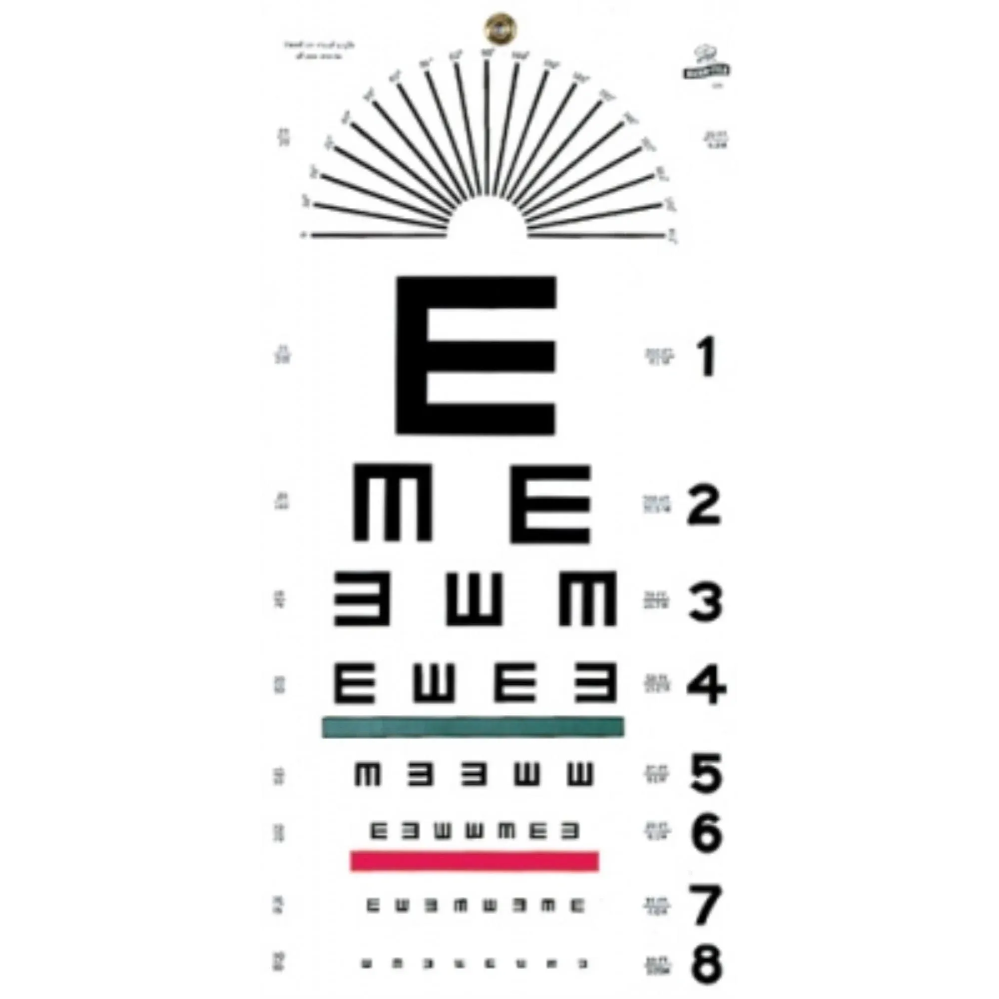 Grafco 1241 Illiterate Hanging Eye Chart