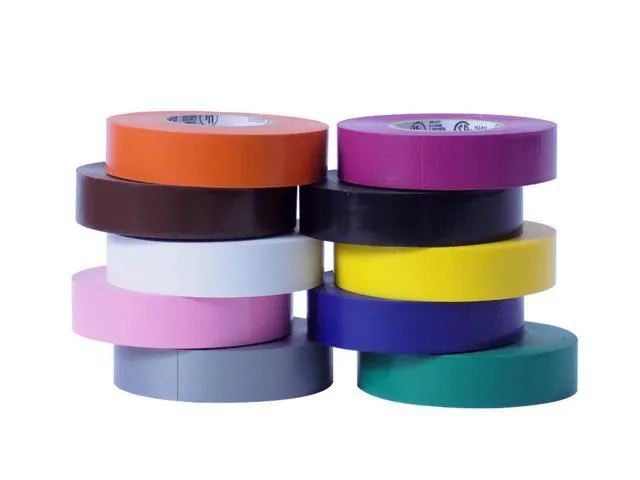 WOD EL-766AW Professional Grade Electrical Tape General Purpose Rainbow UL/CSA listed core: 3/4inch X 66ft. - Use At No More Than 600V & 176F (Pack.