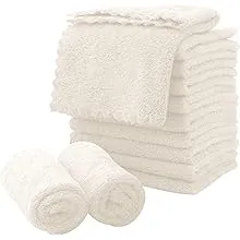 MOONQUEEN Microfiber Facial Cloths Fast Drying Washcloth 12 pack - Premium Soft Makeup Remover Cloths - Highly Absorbent