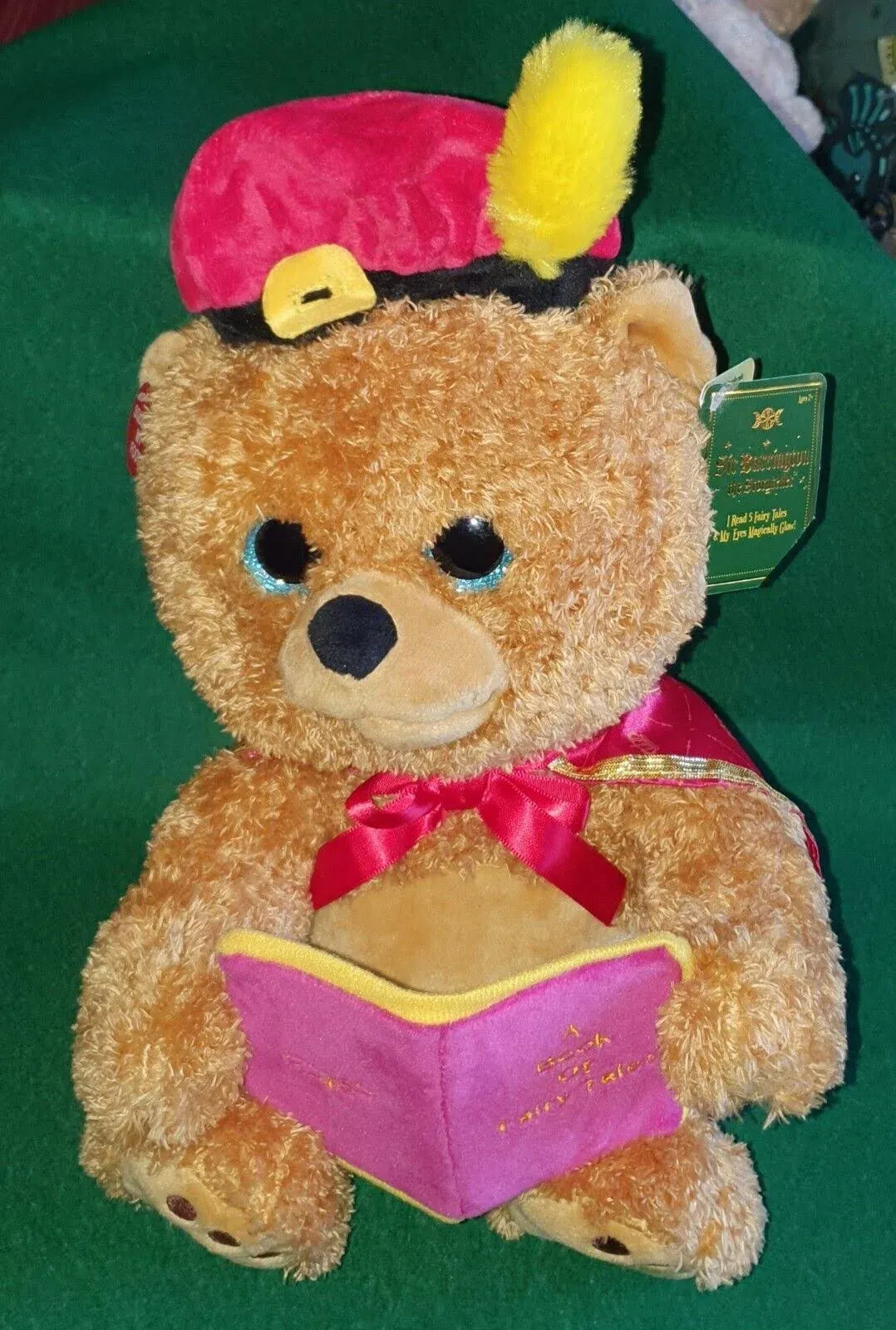 Cuddle Barn Plush Animated Bear Sir Barrington the Storyteller New