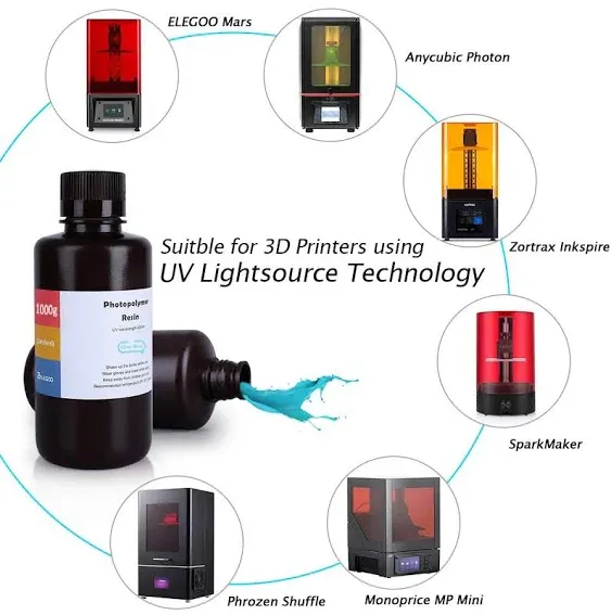 Abs-Like 3D Printer Resin LCD Uv-Curing Resin 405Nm Standard Photopolymer Resin 