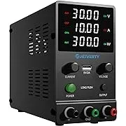 DC Power Supply Variable, 0~30V 0~10A Adjustable Bench Power Supply with Encoder Knob, Output Control, High Precision 4-Digits LED Display, 5V/2A USB Port, Jesverty SPS-3010HDC Power Supply Variable, 0~30V 0~10A Adjustable Be…