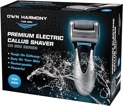 Callus Remover: Electric Rechargeable Pedicure Tools for Men/Women by Own Harmony w 3 Rollers (Tested Powerful) Best Foot File,Professional Spa Electronic Micro Pedi Feet Care Perfect for Cracked Skin