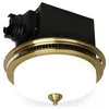 Akicon 110 CFM Ceiling Exhaust Bathroom Fan with Light and Nightlight Gold