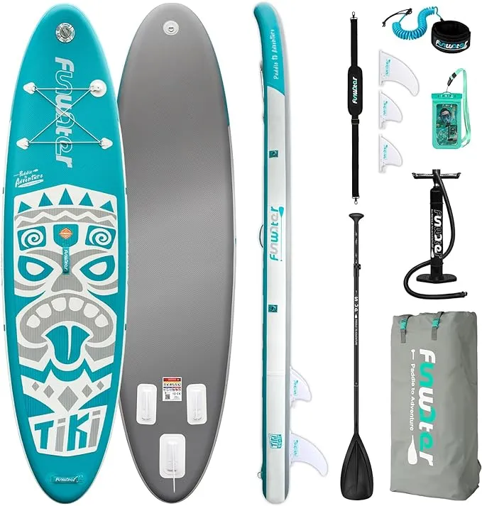 Funwater Ultra-Light Inflatable Stand Up Paddle Board 10'6×33"×6" with Accessories