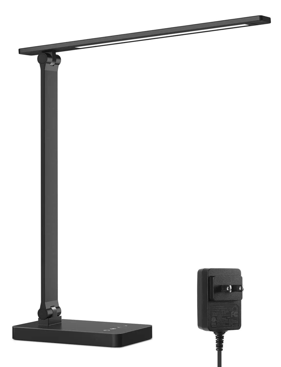 Lepro LED Desk Lamp Dimmable Home Office Lamp Touch Control 9W Bright - Black