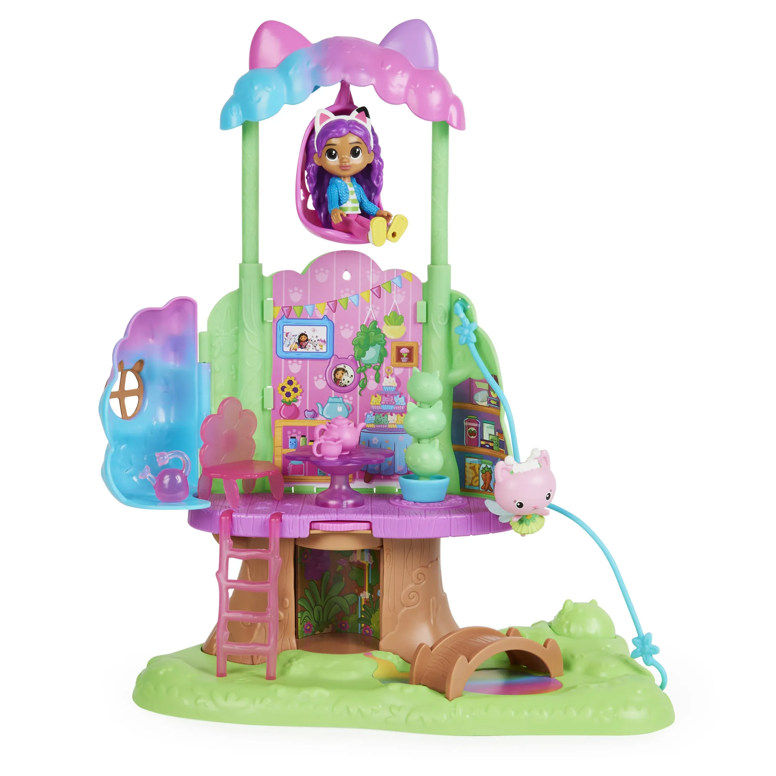 Gabby's Dollhouse Kitty Fairy's Garden Treehouse