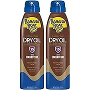 Banana Boat Dry Oil Spray SPF 15, 6oz Twin Pack