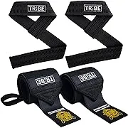 Heavy Duty Wrist Wraps and Lifting Straps - 21&#034; Wrist Wraps for Weightlifting.<wbr/>..