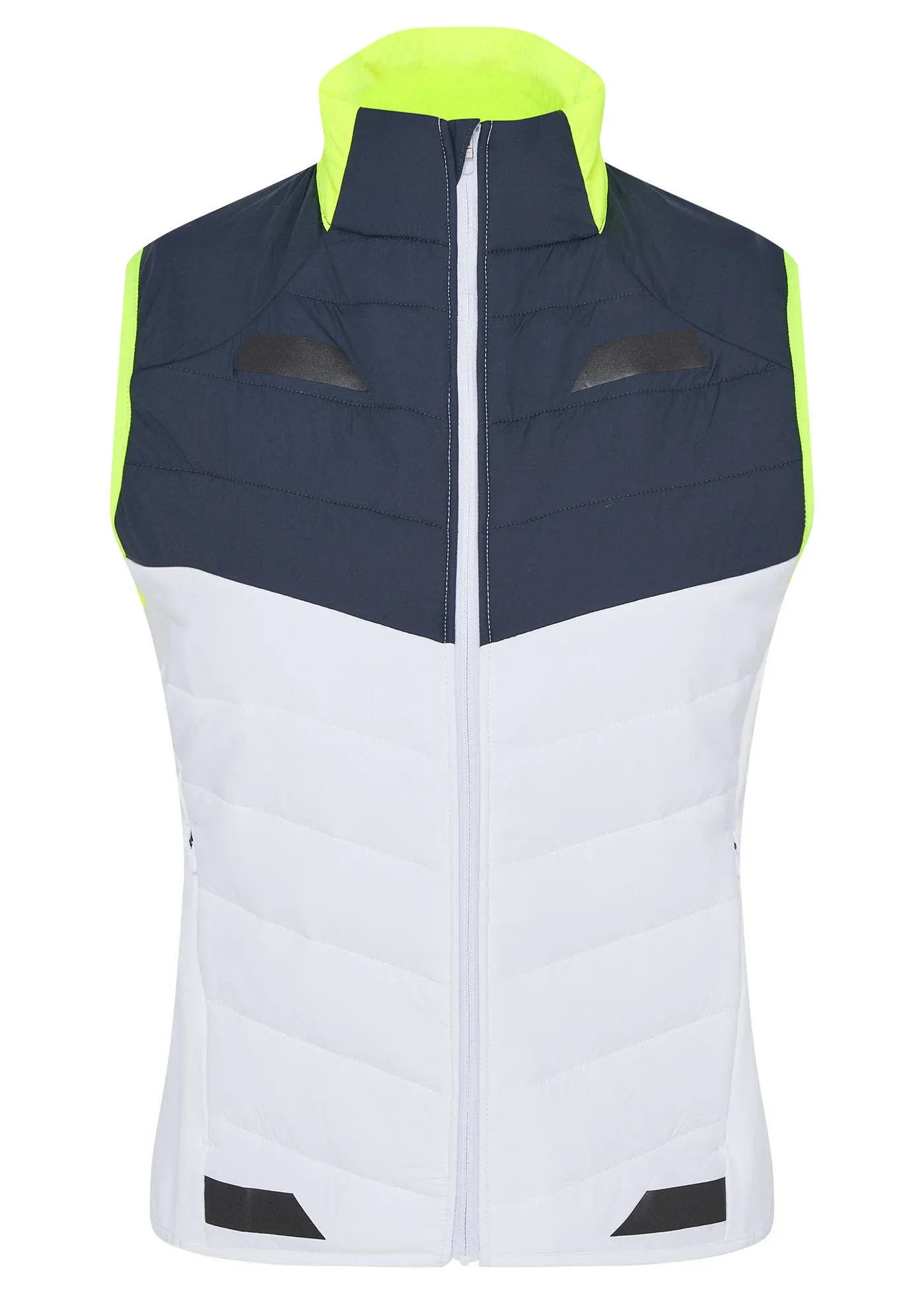 Brooks Women's Run Visible Insulated Vest - White/Asphalt/Nightlife, M