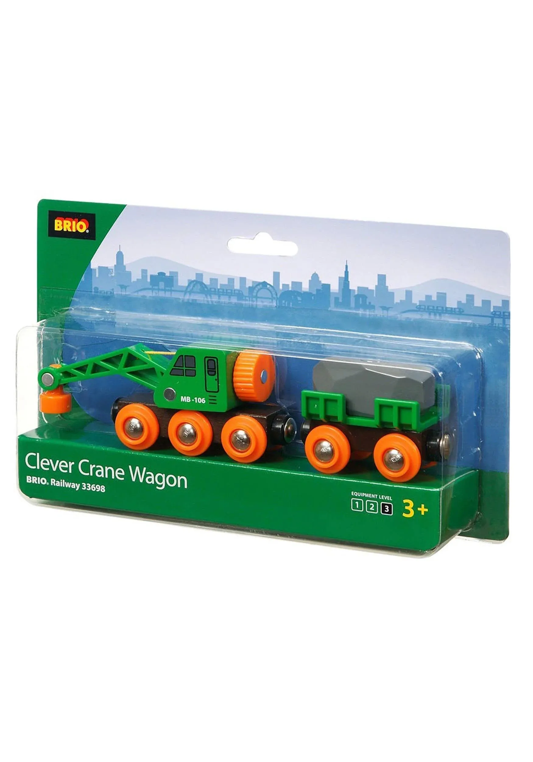 BRIO Clever Crane Wagon Railway Accessory