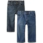 Baby And Toddler Boys Straight Jeans 2-Pack - Multi