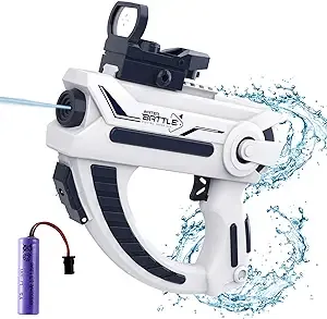 Automatic Water Gun Electric Squirt Water Blaster Guns Soaker Squirt Summer Squirt Shooter Gun Toy Water Gun for Girls Outdoor Swimming Beach Water Fighting Toys