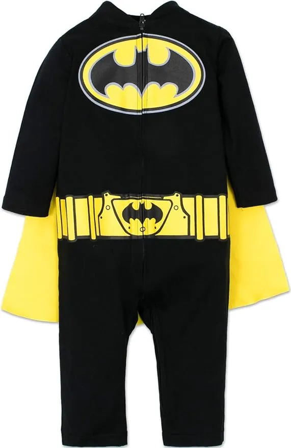 Warner Bros. Batman & Superman Baby Boys  Costume Coveralls with Cape