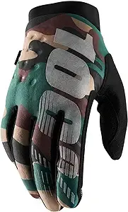 100% Brisker Camo/Black Gloves