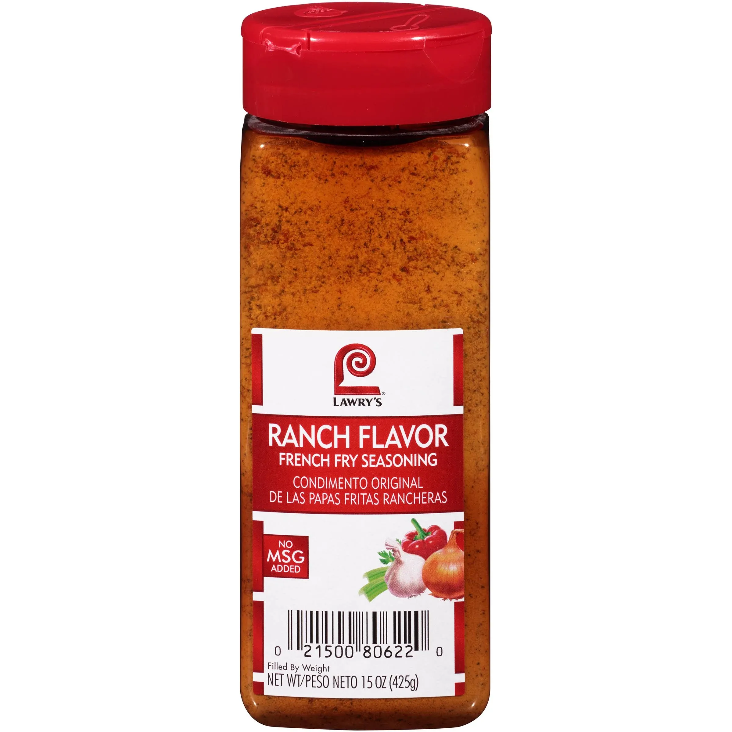 Lawry's Ranch Flavor French Fry Seasoning, 15 oz - One 15 Ounce Container of Ranch Flavor Seasoning for French Fries with a Bold Robust Flavor