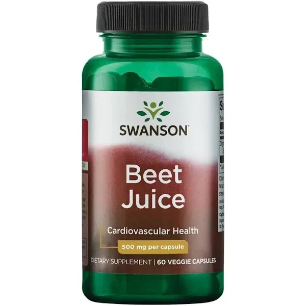 Swanson Ultra Beet Juice Vitamin | 500 mg | 60 Veg Caps