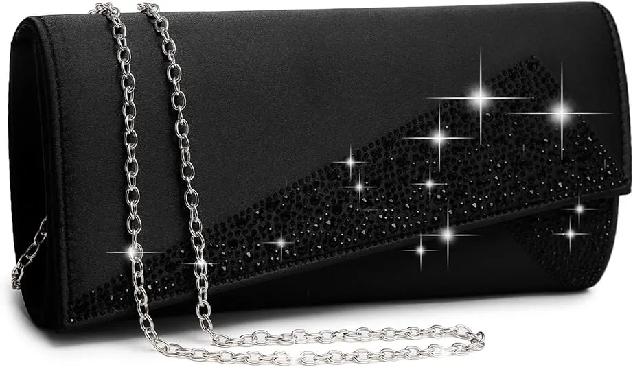 Dasein Women's Evening Bag Clutch Wedding Purse Sparkle Cocktail Party Prom Handbag