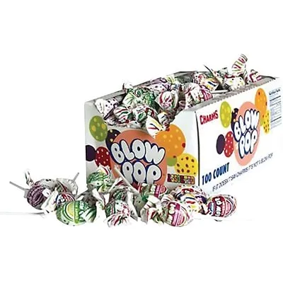 Charms Blow Pop Assorted Lollipops - 100 count, 65 oz box