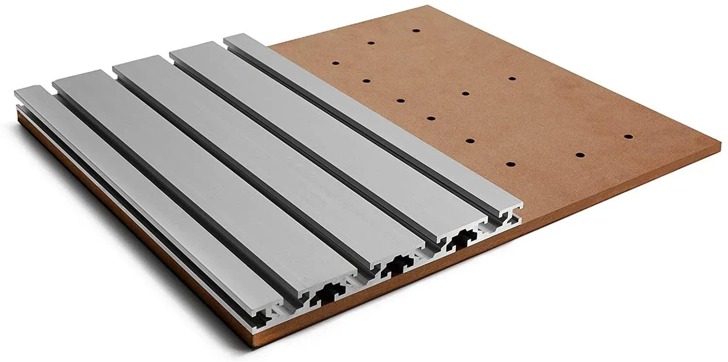 Genmitsu T-Slot Table 3040 Extension Aluminum Spoilboard, Work with 3018 Y-Axis Extension Kit, Compatible with Most 3018 CNC, 3018-PROVer/3018-PROVer Mach3/3018-MX3Genmitsu T-Slot Table 3040 Extension Aluminum Spoilb…