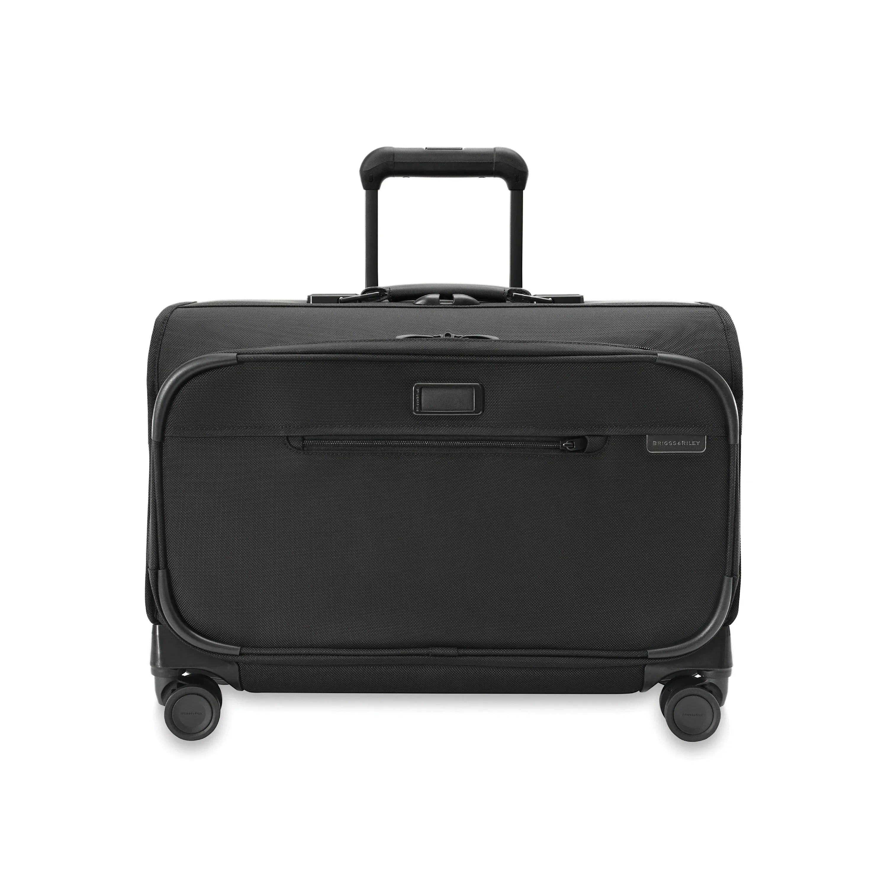 Shop Briggs & Riley Men's Baseline Carry-on Spinner Suitcase In Black