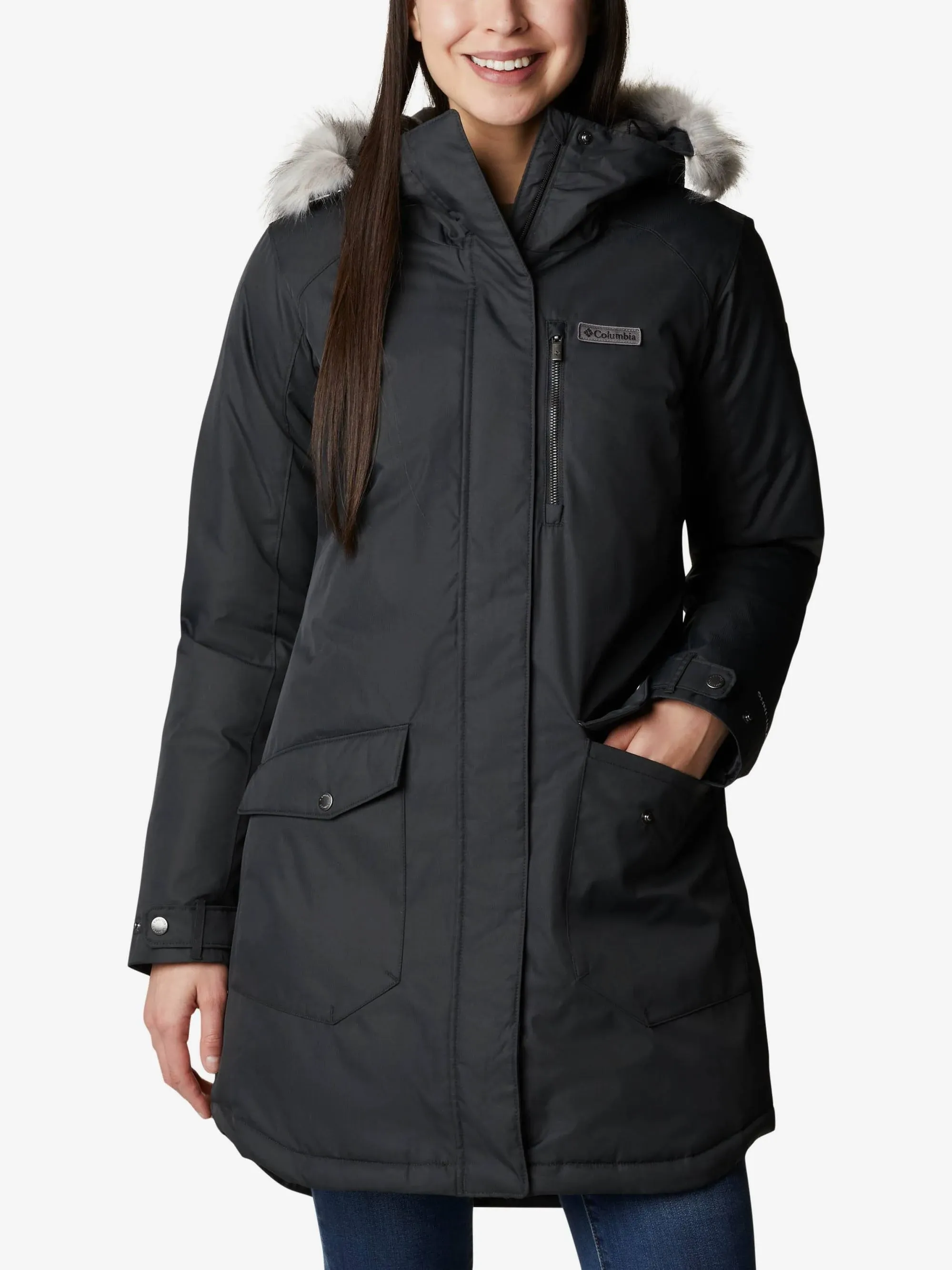 Columbia Suttle Mountain Long Insulated Jacket Women's (Black)