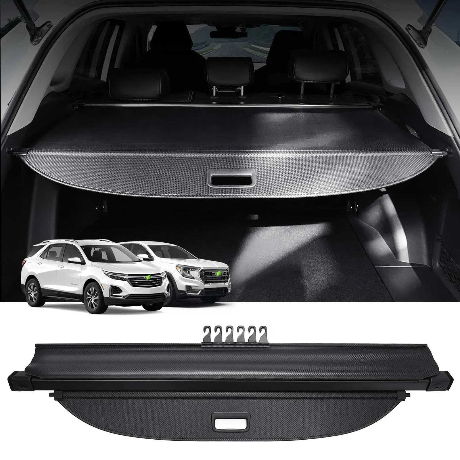 Powerty Cargo Cover for Chevy Chevrolet Equinox GMC Terrain 2023 2022 2021 2020 ...