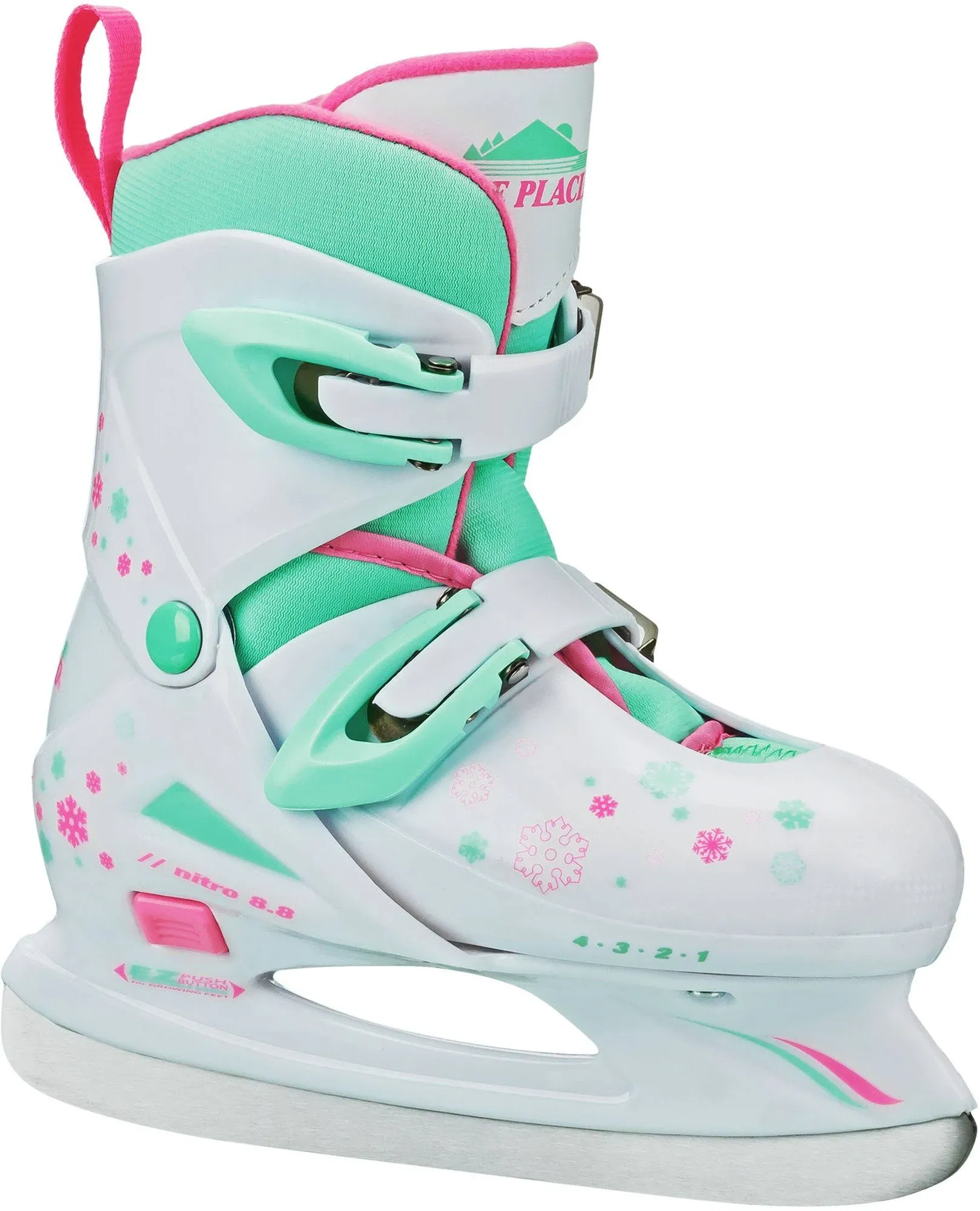 Lake Placid Boys Nitro 8.8 Adjustable Ice Skates