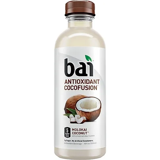 Bai Coconut Flavored Water, Cocofusions Variety Pack III - 6 of Molokai Coconut, 3 each of Madagascar Coconut Mango, Puna Coconut Pineapple (Assorted Flavors)18 Fl Oz (Pack of 12)