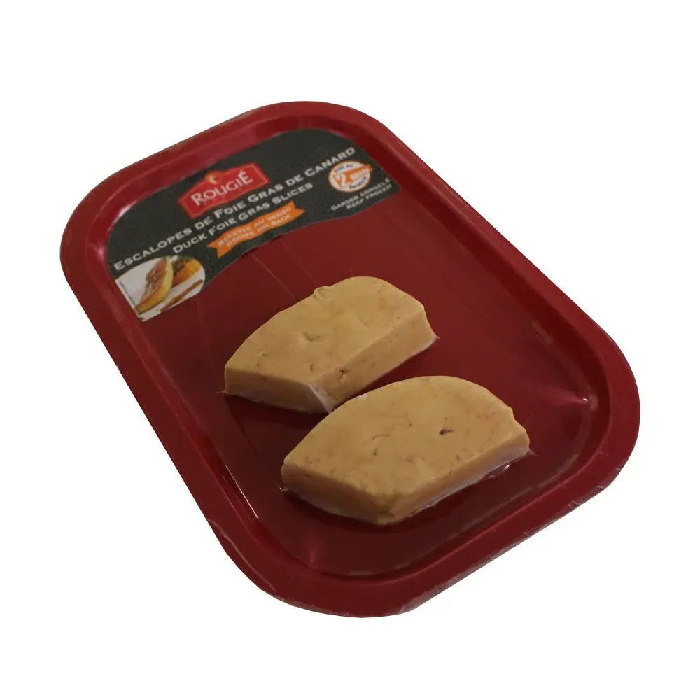 Fresh Duck Foie Gras Sliced Flash Frozen - 2 PCS