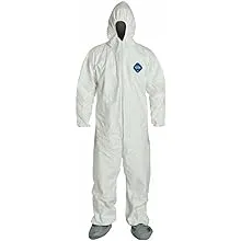 Dupont Industrial & Scientific TY122S - 2XL TY122S Each 2XL Disposable Elastic Wrist, Bootie and Hood Tyvek Coverall Suit 1414 White