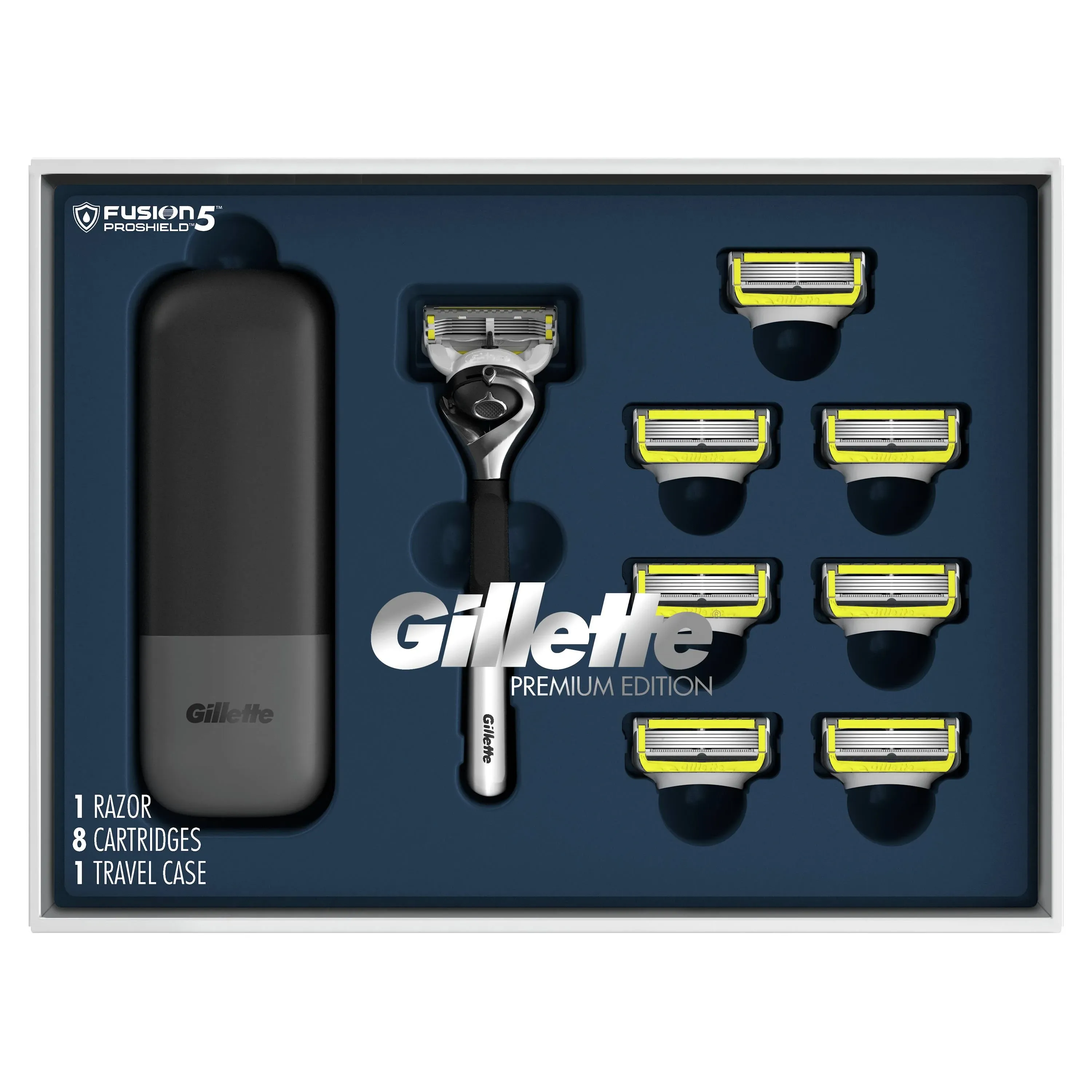 Gillette ProGlide Shield Premium Edition Razors for Men, 1 Gillette Razor, 8 ...