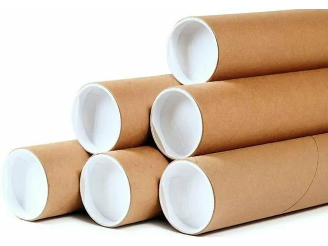 48 - 2 x 12 Round Cardboard Shipping Mailing Tube Tubes With End Caps