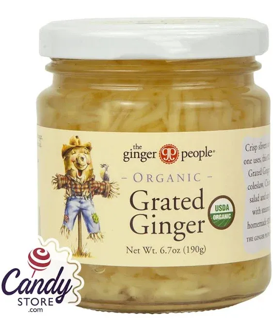 Ginger People Organic Grated Ginger 6.7oz Jar - 12ct