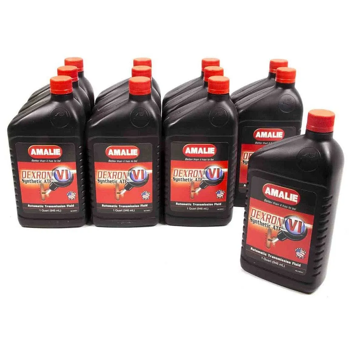 Amalie 160-72876-56 1 qt. Dexron VI Synthetic ATF Transmission Fluid; Case of 12