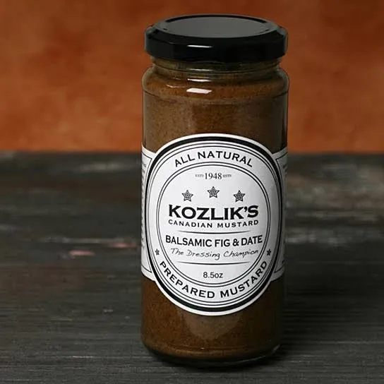 Kozlik's Balsamic Fig & Date Prepared Mustard