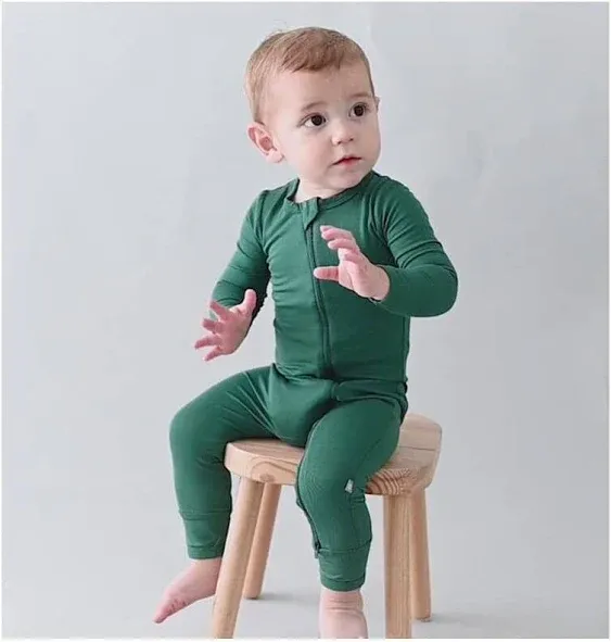 Auro mesa Baby Boy Girl Bamboo Zip up Sleep N Play, Footless, Long Sleeve Sleepe