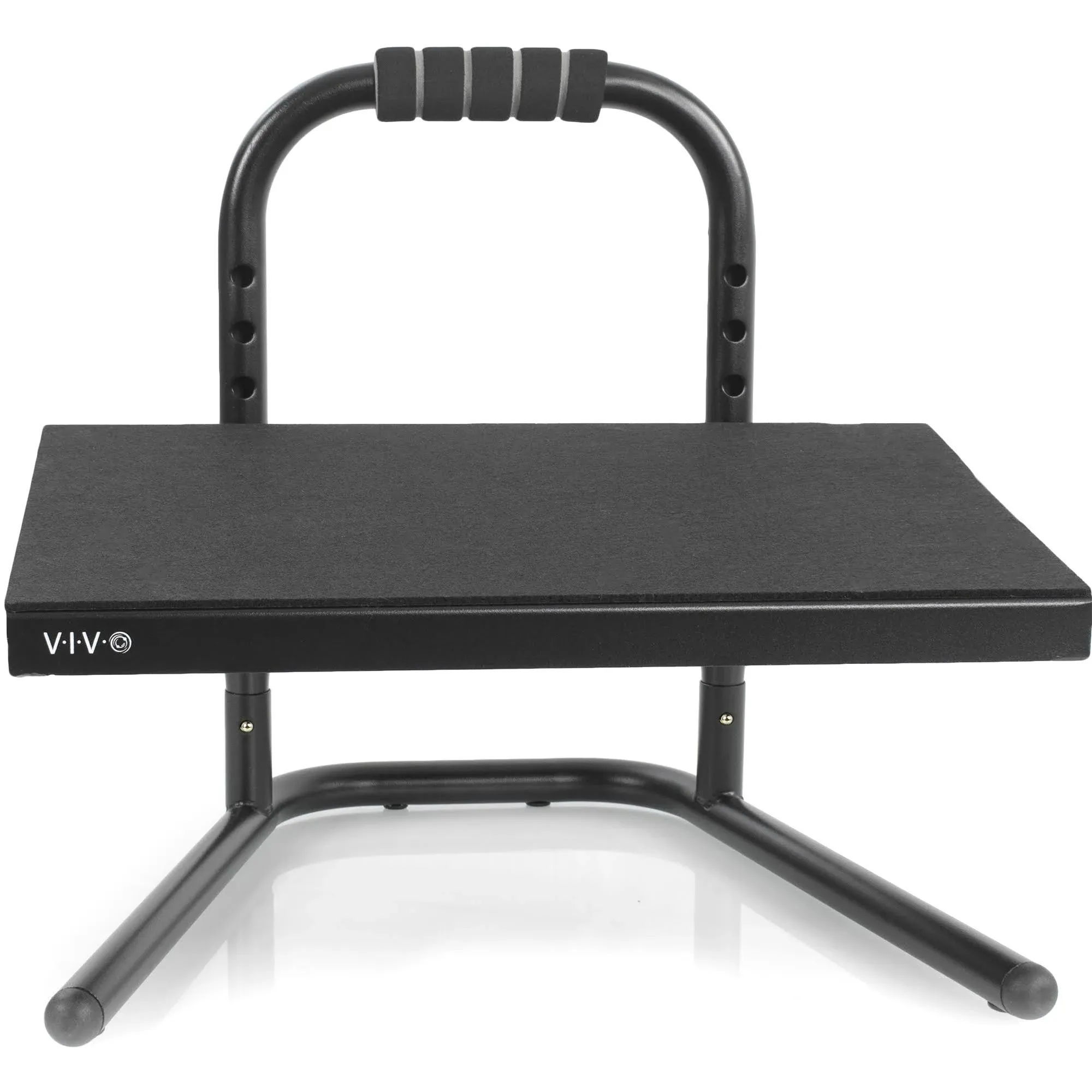 VIVO Black Ergonomic Height Adjustable Standing Foot Rest Relief Platform