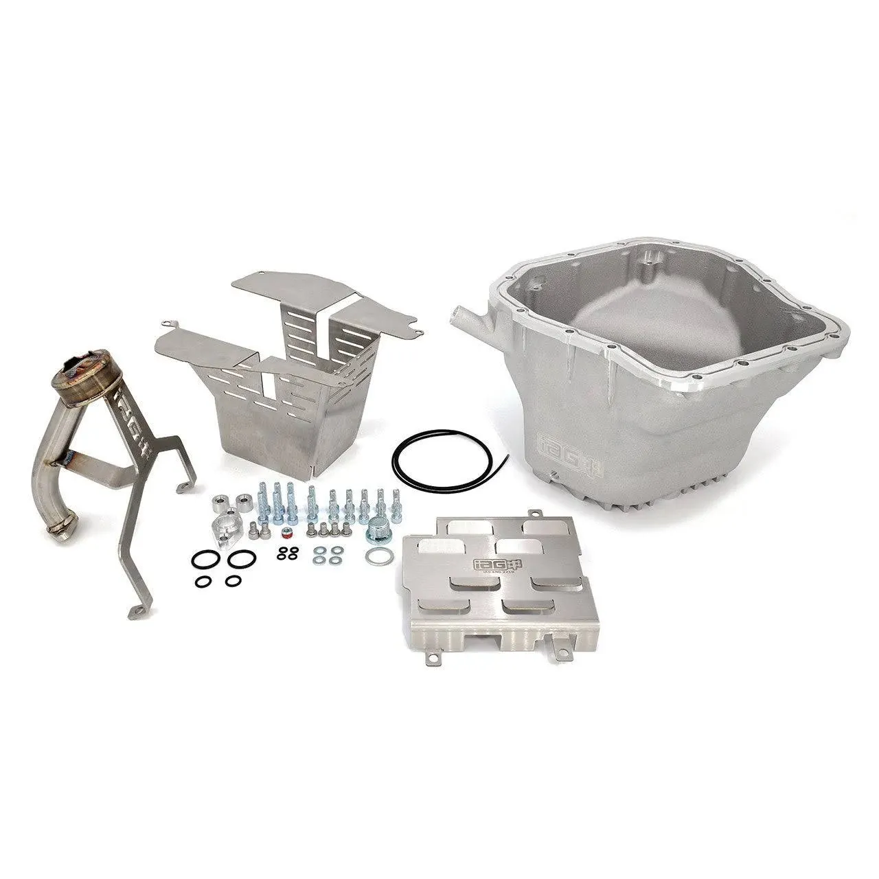 IAG STREET OIL PAN PACKAGE SILVER PAN, PICKUP, BAFFLE, WINDAGE TRAY FOR SUBARU