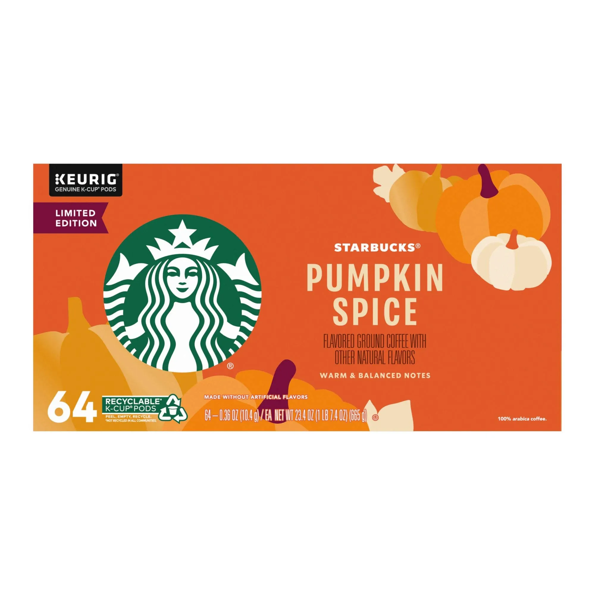 Starbucks Pumpkin Spice K-Cups 64 ct.